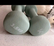 Keep 彩色浸塑啞鈴 男女家用家庭健身肌肉塑形手臂輕重量櫻粉 1kg*2 曬單實(shí)拍圖