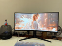 華碩（ASUS）TUF戰影VG34WQML5A 34英寸準4K 250Hz電競顯示器1500R曲面帶魚(yú)屏 0.5ms響應 FastVA電腦寬屏21:9 250Hz/FastVA VG34WQML5A 曬單實(shí)拍圖