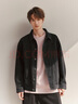 森馬（Semir）牛仔外套男25秋復古水洗輕工裝夾克小寬松上衣中性款109125108113 曬單實(shí)拍圖