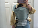DI·DI HOUSEminimonkey前抱便攜式新生兒迷你單肩背帶嬰兒透氣背巾小月齡背帶 淺綠 曬單實(shí)拍圖