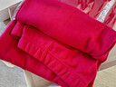 仕樂(lè )中厚舒絨保暖內衣套裝中老年棉質(zhì)秋衣秋褲男條紋防風(fēng)袖口棉毛衫 大紅 2XL 曬單實(shí)拍圖