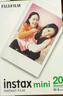 富士（FUJIFILM）  instax立拍立得相機 3英寸mini迷你相紙膠片膠卷 雙包+相冊+冰箱貼+收納盒+邊框貼【含20張白邊】 官方標配 曬單實(shí)拍圖