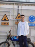 安初夏港風工裝長袖襯衫男生感外套春秋季日系穿搭套裝男裝三件套潮 【三件套】白色+純棉長T白+深藍 XL 曬單實拍圖