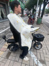夢(mèng)多福 電動(dòng)車擋風(fēng)被秋冬季加厚加絨親子防風(fēng)被摩托車罩護(hù)膝防水擋風(fēng)衣 米色加厚絨丨加寬側(cè)翼+護(hù)脖+護(hù)肩 曬單實(shí)拍圖