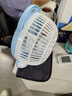 祥瓏臺式電風(fēng)扇辦公室轉頁(yè)扇桌面臥室風(fēng)扇出租屋學(xué)生床上宿舍小風(fēng)扇 藍色小提手 曬單實(shí)拍圖