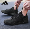 阿迪達斯 （adidas）男女同款黑色板鞋時(shí)尚潮流情侶款運動(dòng)休閑鞋JS4361 碳黑  39 曬單實(shí)拍圖