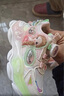 回力女童鞋夏秋網(wǎng)面透氣旋轉(zhuǎn)紐扣女孩公主鞋軟底發(fā)光亮燈運(yùn)動鞋 BS-紫色603(雙網(wǎng)) 31 碼 碼內(nèi)長19.3cm 曬單實(shí)拍圖