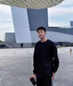 唐號（tanghao）重磅圓領(lǐng)衛衣男女春秋冬季2025新款男生純色長(cháng)袖T恤打底 衣服外套 黑色常規款 M 曬單實(shí)拍圖