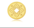 明牌珠寶足金黃金四方如意金幣投資金送禮AFQ0137 四方如意 5克 曬單實(shí)拍圖