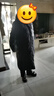 鴨鴨（YAYA）奢金羽絨服女冬季新款極寒長(cháng)款過(guò)膝情侶男女同款加厚保暖外套 黑金色 L (建議130-145斤) 曬單實(shí)拍圖