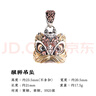 琢匠醒獅吊墜丨琢匠原創(chuàng  )國風(fēng)黃銅配飾s925銀男女項鏈掛件掛墜禮物飾品 醒獅吊墜【銀鑲銅版】 曬單實(shí)拍圖