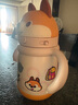 babycare兒童保溫杯小松鼠嬰兒寶寶學飲杯不銹鋼吸管水杯壺學生上學300ml 曬單實拍圖