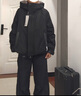 森馬（Semir）輕松羽絨|羽絨服女寬松連帽面包服時(shí)尚冬防潑水防風(fēng)外套百搭 杏黃（白鴨絨）30521 XL 曬單實(shí)拍圖