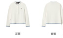 FILA 斐樂(lè )官方女子針織長(cháng)袖衫2025冬新款時(shí)尚經(jīng)典休閑修身亨利衫 云菇白-WT M 165/84A/M 曬單實(shí)拍圖