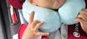 P.Health Kids兒童U型枕寶寶旅行安全座椅枕嬰兒枕頭u型枕護頸枕 1-6歲精靈綠 曬單實(shí)拍圖