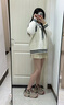 ZHR厚底老爹鞋女內增高百搭女鞋舒適小個(gè)子休閑鞋女 KS55 杏色 37  曬單實(shí)拍圖