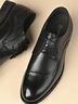 SPIDERKING蜘蛛王皮鞋男士春秋新布洛克新郎鞋牛皮商務(wù)正裝男鞋 黑色 39 曬單實(shí)拍圖