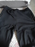 羅蒙（ROMON）加肥加大碼運動(dòng)男褲男士特大碼休閑褲胖子胖哥寬松肥佬深襠高彈力 黑色 加絨 7XL 曬單實(shí)拍圖