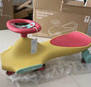 babycare扭扭車兒童溜溜車寶寶滑滑搖擺扭扭車萬向輪防側(cè)翻 【騎溜組合】 紐奇路黃+三輪車紅 曬單實(shí)拍圖