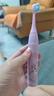 葆氏兒童電動牙刷3-6-12歲-15歲聲波震動充電式牙刷機身*1+刷頭*3紫色 曬單實拍圖