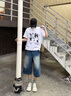 威登羊重磅短袖t恤男士套裝夏季2025新款美式復(fù)古圓領(lǐng)打底衫上衣服男裝 深灰短袖+卡其短褲【兩件 XL 曬單實(shí)拍圖