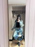 Shelley Jones美式復(fù)古格子襯衫男款長(zhǎng)袖春秋季vintage感襯衣cleanfit外套 藍(lán)色 XL [推薦120-140斤] 曬單實(shí)拍圖