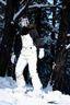 DOOK SNOW2025冬季新款單板雙板滑雪背帶褲可拆卸兩穿防風(fēng)防水加厚耐寒雪褲 云絮白 XL 曬單實拍圖