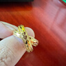 老廟黃金耳環(huán)批花C形耳釘耳圈生日送媽媽復購補貼送女友七夕禮物 曬單實拍圖