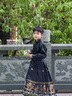 G.DUCKKIDS童裝漢服兒童套裝春秋季2024新款中國龍馬面裙女童男孩唐裝 黑色套裝【黑上衣+黑馬面裙】 120尺碼5~6歲【110-120cm】 曬單實拍圖