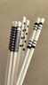 陶瓷筷子一人一雙專(zhuān)人專(zhuān)用抗菌防霉高級防滑耐高溫洗碗機消毒柜 赫本風(fēng)陶瓷筷 5雙 曬單實(shí)拍圖