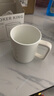 炊大皇陶瓷杯馬克杯茶杯 經(jīng)典黑白泡茶杯咖啡杯早餐杯果汁水杯白色420ml 曬單實拍圖