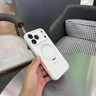 七龍適用蘋果17promax手機殼新款磁吸支架iPhone17pro液態(tài)硅膠保護套17超薄防摔鏡頭全包高級感男女款 【古董白】強磁支架_不沾指紋 iPhone 17 Pro Max 曬單實拍圖