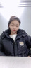朦朧杏大碼羽絨服女200斤加厚短款胖妹妹保暖棉服外套冬季帽子可拆卸小 米白色 3XL(160-180斤) 曬單實(shí)拍圖