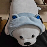 名創(chuàng)優(yōu)品（MINISO）白熊趴姿公仔毛絨玩具抱枕靠墊臥室辦公室午睡枕生日禮物 升級版 曬單實拍圖
