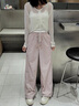 森馬（Semir）防曬休閑褲女25夏季一褲兩穿闊腿褲涼感褲子109325127003 曬單實(shí)拍圖