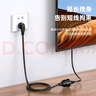 畢亞茲 電源插座延長(cháng)線(xiàn)/電線(xiàn)插座/接線(xiàn)板10A三孔/五孔三插電動(dòng)車(chē)充電延長(cháng)線(xiàn)新國標插板/插排/排插全長(cháng)1米 曬單實(shí)拍圖