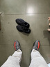 阿迪達斯Yeezy350夏日透氣椰子男女休閑鞋HQ7045 41 曬單實(shí)拍圖