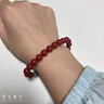 九華山劉宇寧同款蓮花朱砂手串男女款本命年手鏈生日禮物女生送女友實(shí)用 高含量臻品紫金砂朱砂手串8mm+品牌禮盒裝 曬單實(shí)拍圖