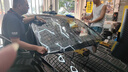 3M 汽車(chē)貼膜汽車(chē)膜 太陽(yáng)膜 防爆隔熱膜車(chē)窗膜汽車(chē)玻璃膜前檔膜汽車(chē)用品 朗清系列（深色） 全車(chē)膜-常規 曬單實(shí)拍圖