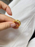 海上羅孚黃金雙扣拉絲戒指女士999足金點(diǎn)鉆鑲嵌戒子指環(huán)情人節禮物送女友 戒指盒定金 曬單實(shí)拍圖