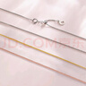 周六福18K金項鏈女肖邦鏈彩金項鏈素鏈生日禮物 黃18K約1.6g-47cm 曬單實拍圖