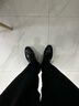 海瀾之家HLA皮鞋男士商務(wù)休閑系帶德比正裝鞋子男H135/H171 黑色42 曬單實(shí)拍圖
