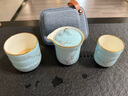 瑪戈隆特【中秋禮物】行云6頭南山茶具便攜旅行茶壺陶瓷茶杯茶葉罐 玉蘭花開(kāi)琺瑯彩 一壺2杯 6件 曬單實(shí)拍圖