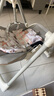 曼樂(lè )兔寶寶餐椅嬰兒0-6歲多功能二合一搖椅嬰幼兒折疊便攜式吃飯餐桌椅 灰色【搖搖椅+萬(wàn)向輪+可坐可躺】 寶寶生日禮物 曬單實(shí)拍圖