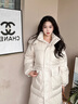 森馬（Semir）羽絨服女冬90絨子長(cháng)款小寬松可拆卸連帽厚絨收腰外套101724113055 曬單實(shí)拍圖