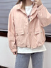 LPOX外套女休閑棒球服外套女2025年春秋新款春款小香風(fēng)小個(gè)子夾克外套 粉色 有里布 M 建議105-120斤 曬單實(shí)拍圖