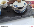 塔馳密司  TOUCH MISS旅行茶具套裝便攜式汝窯快客杯一壺三杯陶瓷泡茶壺茶杯 元青花龍荷韻旅行茶具 曬單實(shí)拍圖