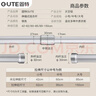 固特（GUTE）衣柜掛衣桿可伸縮櫥柜桿衣柜桿固定桿衣架晾衣桿配底座銀色中號 曬單實(shí)拍圖