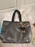 LeSportsac樂(lè )播詩(shī)新款金屬系列時(shí)尚大容量托特包通勤包包女包新年禮物 流光錫灰 曬單實(shí)拍圖