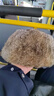 雷鋒帽皮毛一體冬季棉帽子兔毛東北男女通用加厚潮休閑防寒戶(hù)外中老年冬天騎車(chē) 黃兔毛咖啡色 (53-61cm)均碼都能戴有彈性 曬單實(shí)拍圖